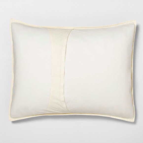 2 Hearth & Hand Magnolia Standard Solid Texture Pillow Shams Chip Joanna Gaines - Picture 3 of 10